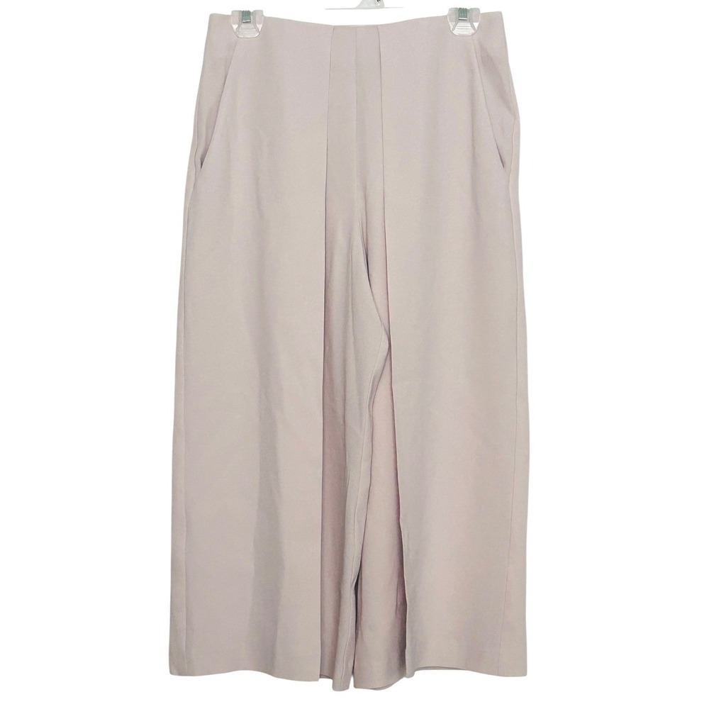 INTERMIX Wide Leg‎ Trousers Taupe High Rise Pleated Dress Pants XS